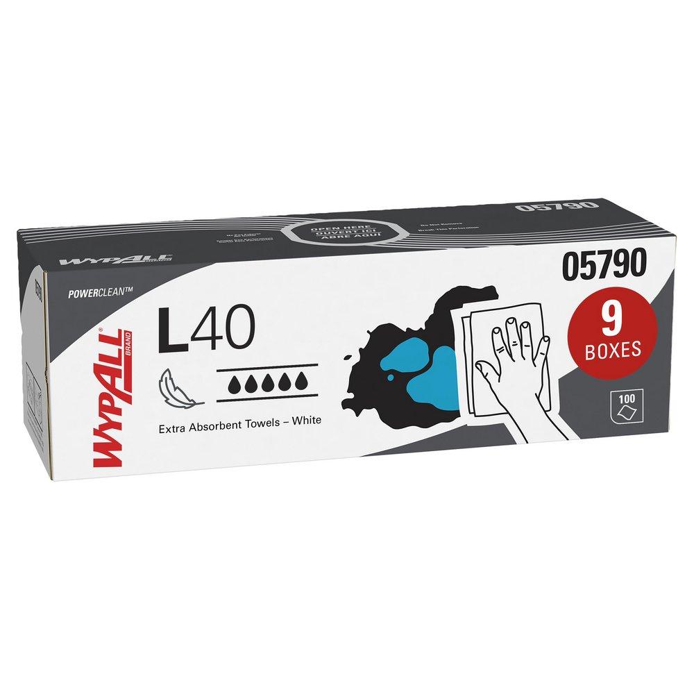 WypAll&reg; White 9-4/5 x 16-2/5 in. Cellulose Towel (Box of 9) 