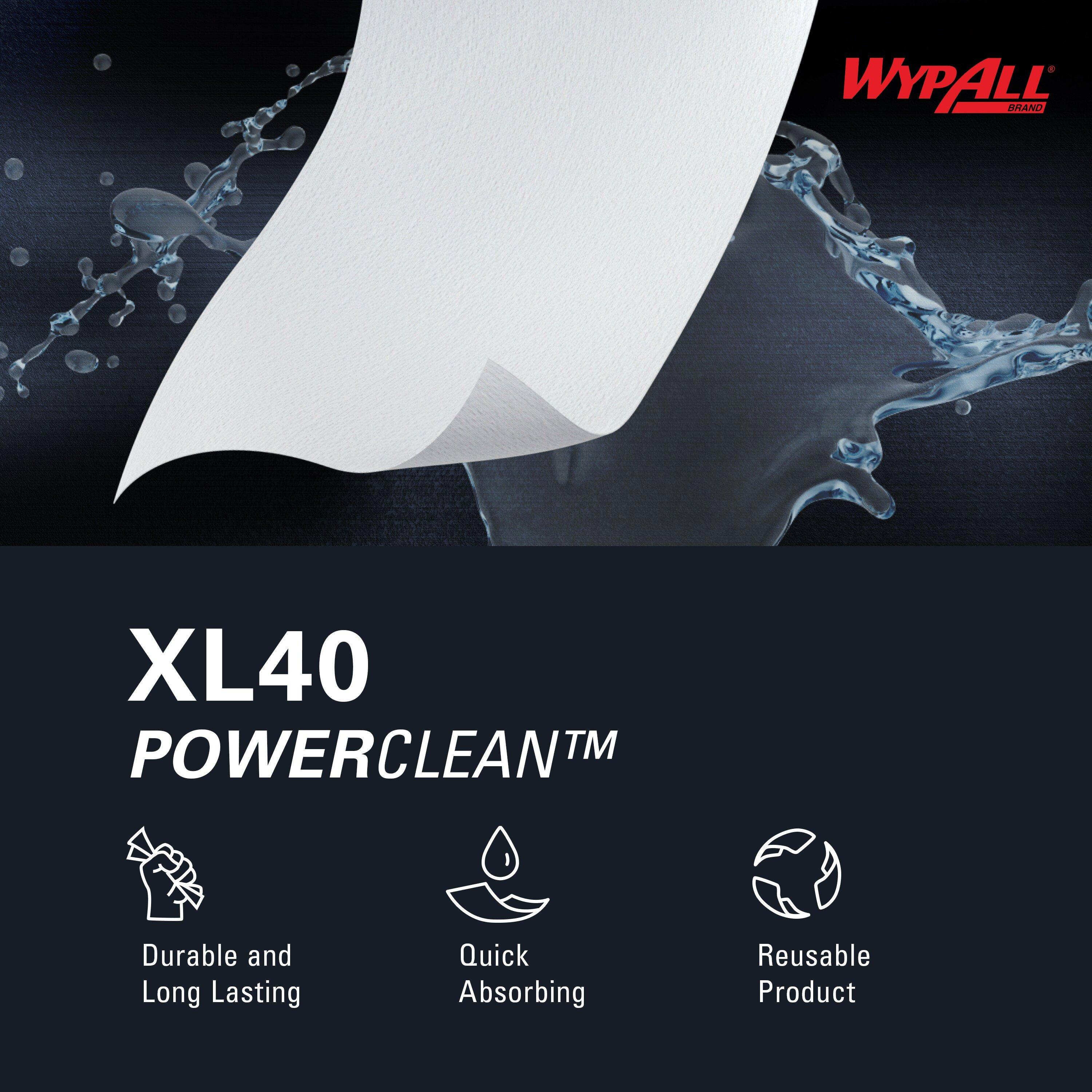WypAll&reg; White 9-4/5 x 16-2/5 in. Cellulose Towel (Box of 9) 
