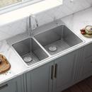 Ruvati 33 x 22 in. 2 Hole 2 Bowl Drop-in Kitchen Sink 