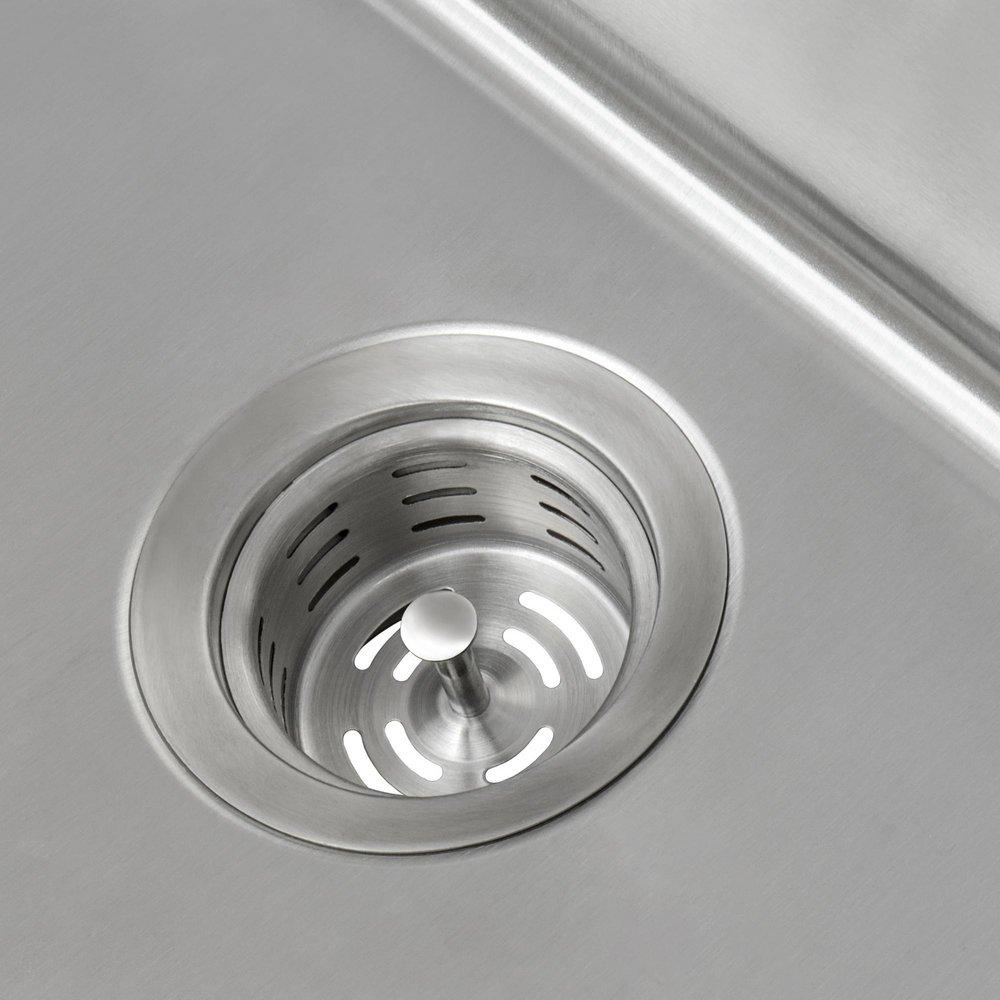 Ruvati Stainless Steel 2-5/8 x 4-1/2 in. Disposal Flange and Strainer 
