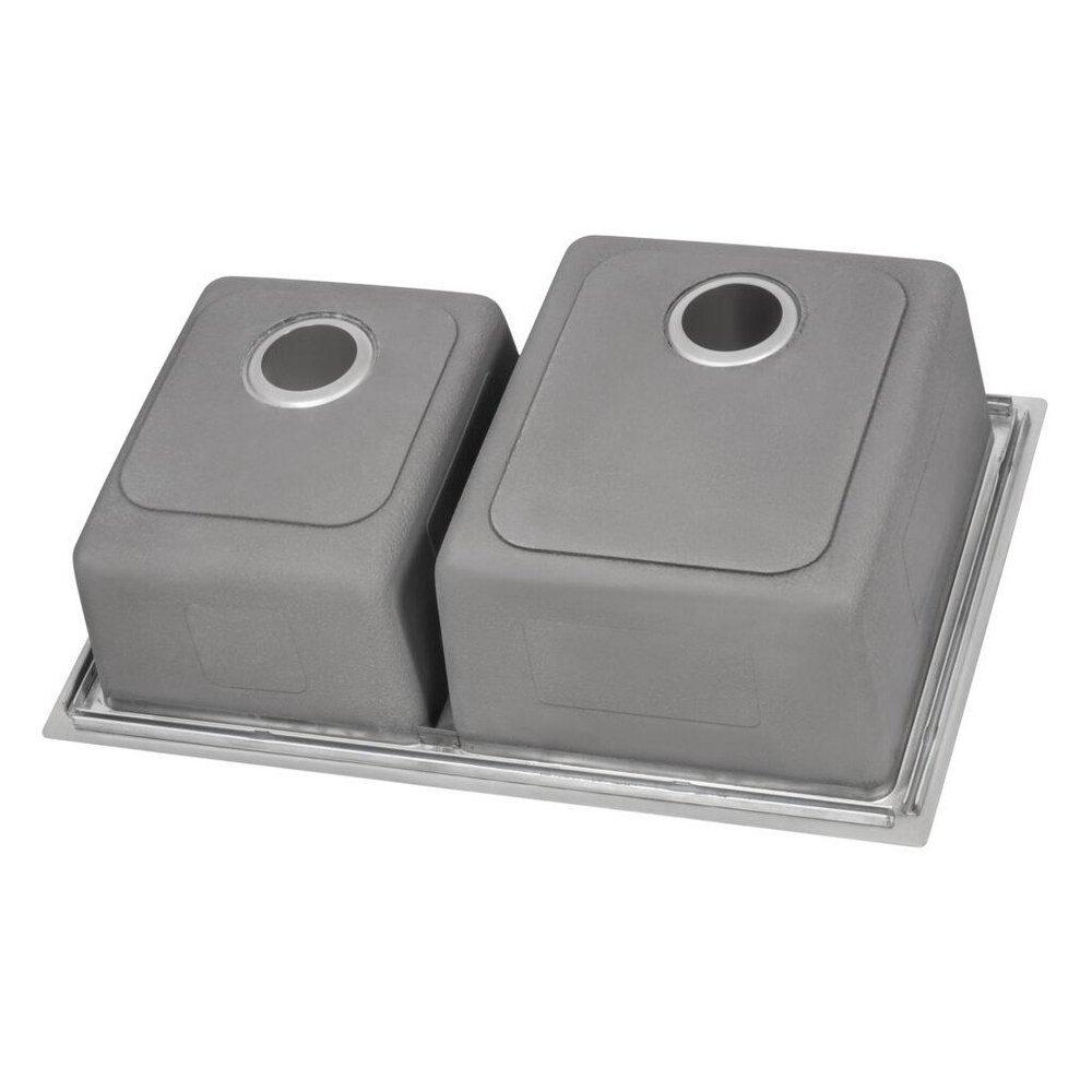Ruvati 33 x 22 in. 2 Hole 2 Bowl Drop-in Kitchen Sink 