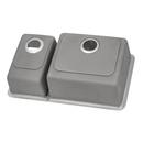 Ruvati 31-1/2 x 17-3/4 in. No Hole 2 Bowl Undermount Kitchen Sink 