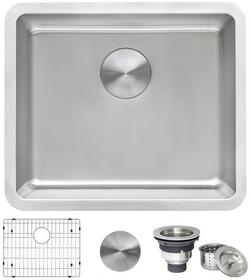 20-1/2 x 17-3/4 in. No Hole Undermount Bar Sink in Stainless Steel