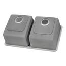 Ruvati No Hole Stainless Steel 2 Bowl Undermount Kitchen Sink 