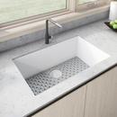 Ruvati Arctic White 30 x 17-1/4 in. No Hole Granite Composite 1 Bowl Undermount Kitchen Sink 