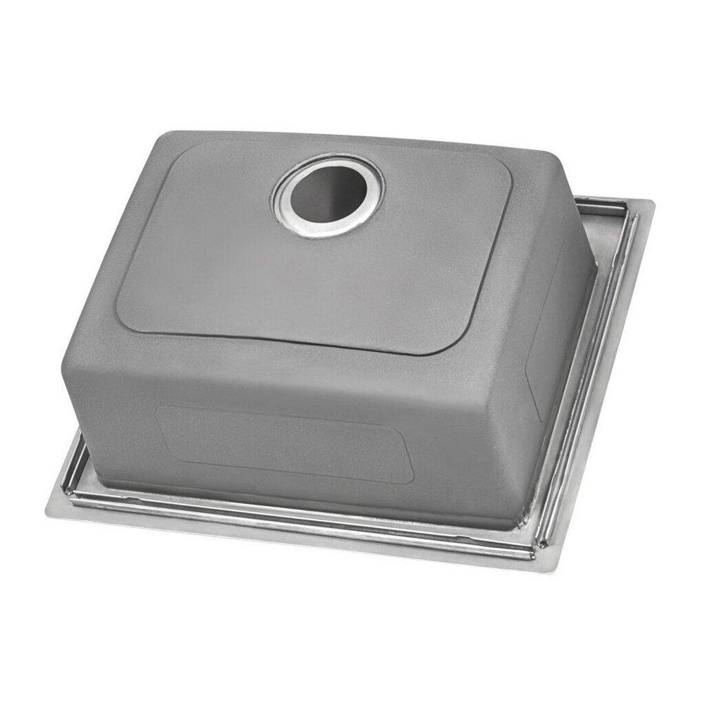 Ruvati 23-3/8 x 20-5/8 in. 2 Hole 1 Bowl Drop-in Kitchen Sink 