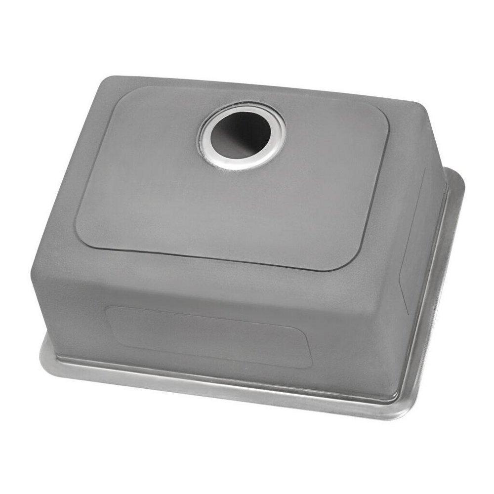 Ruvati 23 x 18 in. No Hole 1 Bowl Undermount Kitchen Sink 