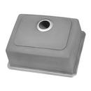Ruvati 23 x 18 in. No Hole 1 Bowl Undermount Kitchen Sink 