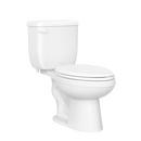 1.0 gpf Round Two Piece Toilet in White