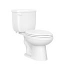 1.0 gpf Round Two Piece Toilet in White with 14 in. Rough-In