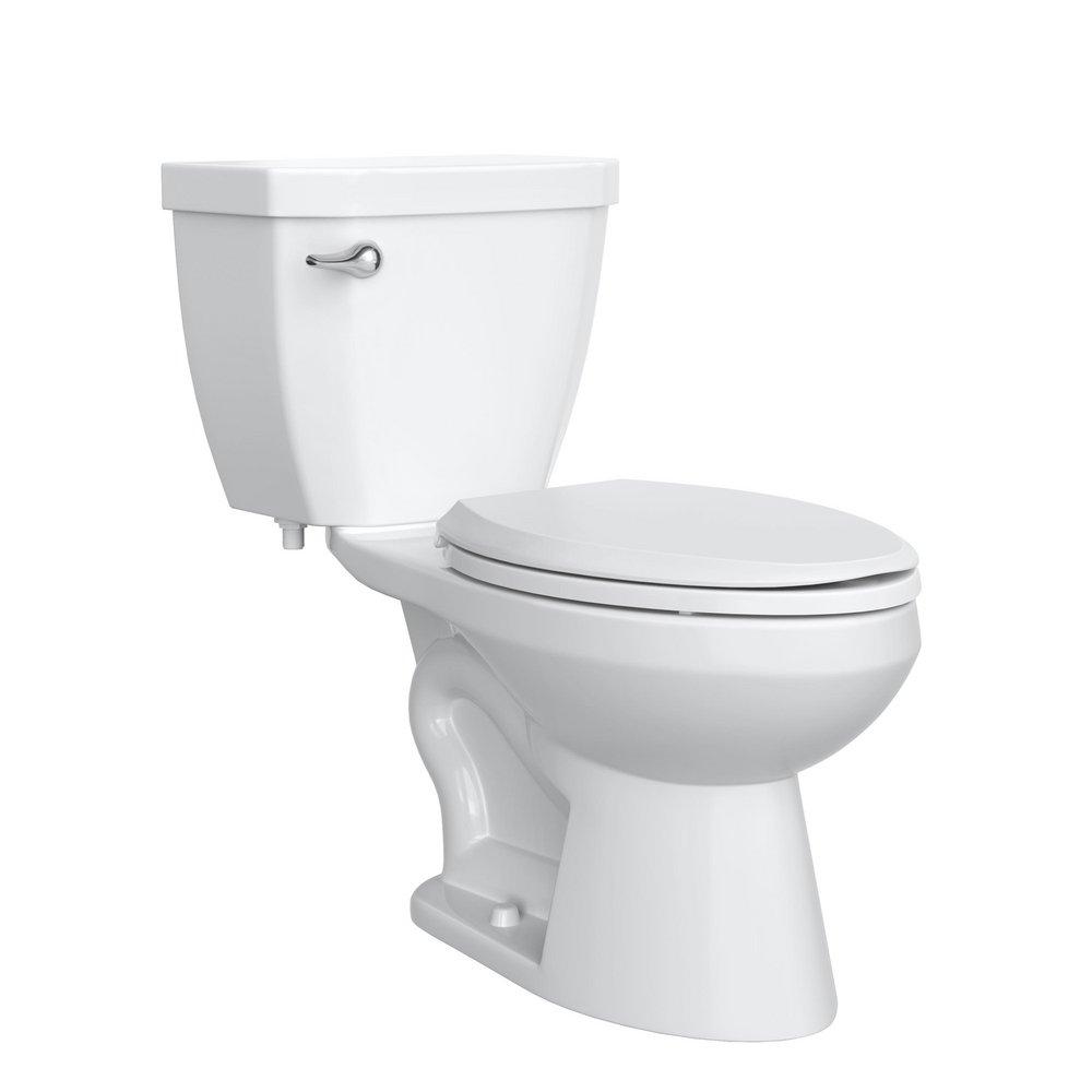 1.28 gpf Elongated Two Piece Toilet in White 