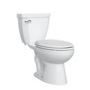 1.28 gpf 10 in. Rough-In Round Two Piece Toilet in White 