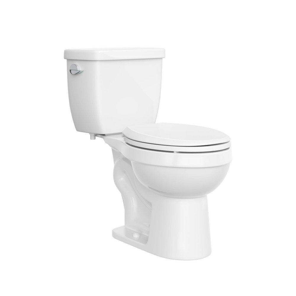 1.28 gpf Elongated Two Piece Toilet in White 