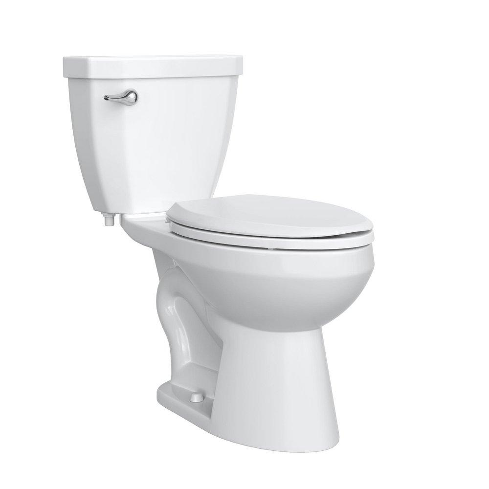1.28 gpf Elongated Two Piece Toilet in White 
