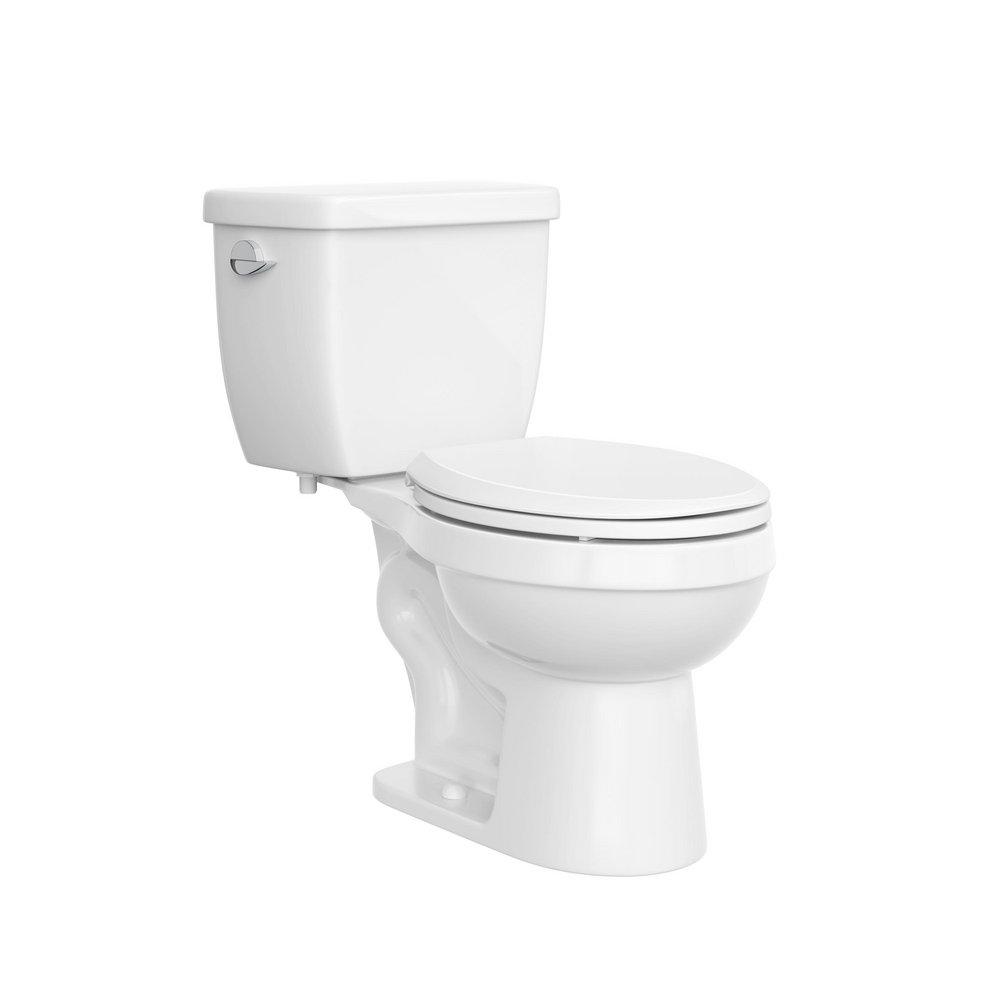 1.28 gpf Elongated Two Piece Toilet in White 