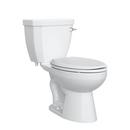 1.28 gpf Round Two Piece Toilet in White with Right Hand Lever 