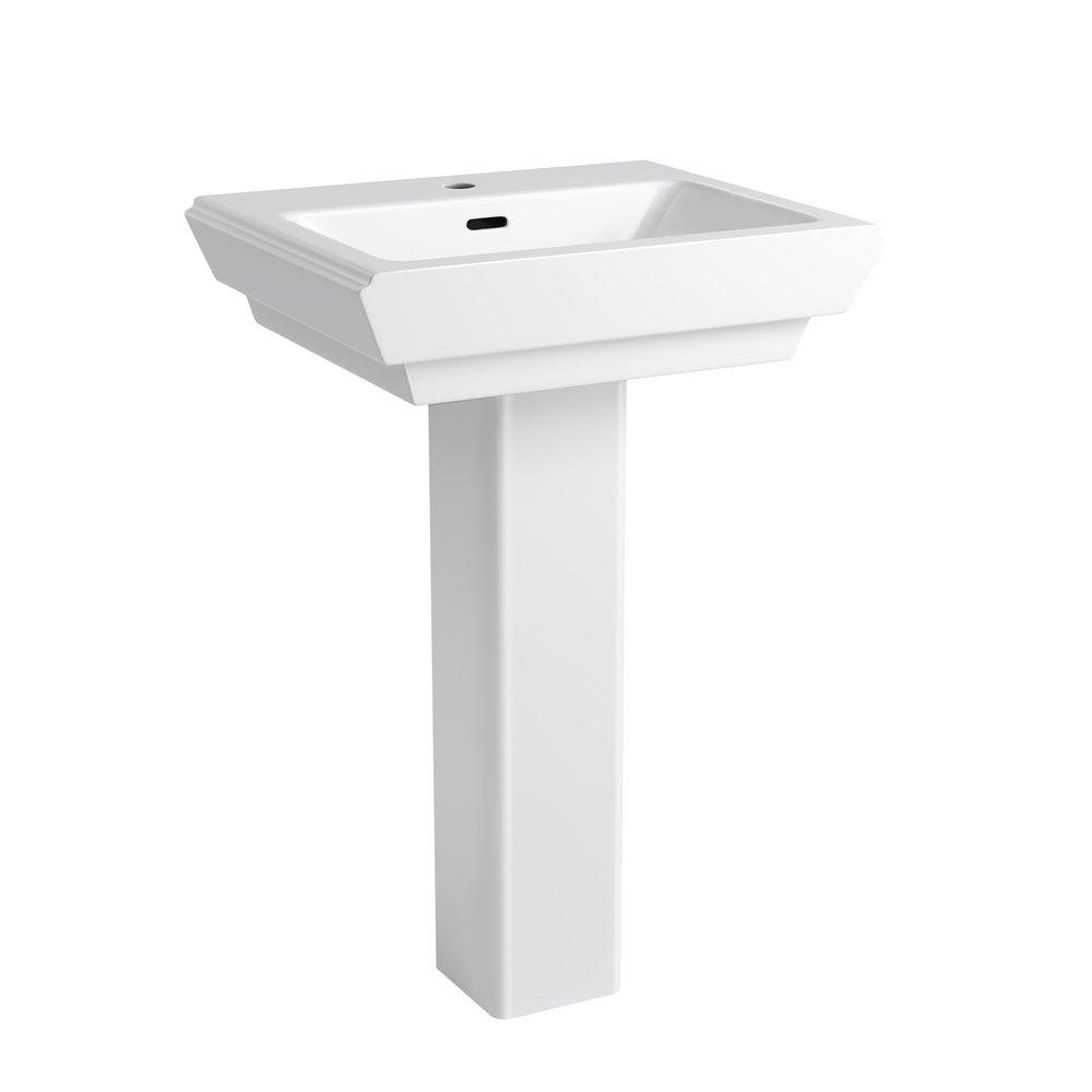 PROFLO&reg; White Bathroom Sink 