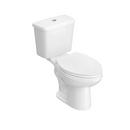 0.8 gpf Round Two Piece Push Button Toilet in White