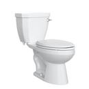 1.28 gpf Elongated Two Piece Toilet in White with Right Hand Lever