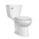 1.6 gpf Elongated Two Piece Toilet in White with  14 in. Rough-In