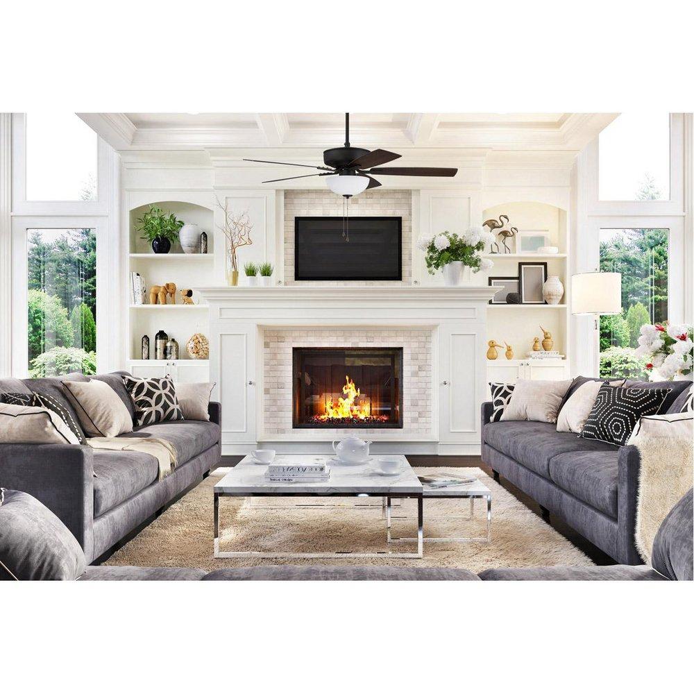 Craftmade Brushed Satin Nickel 5 Blades 52 in. Indoor Ceiling Fan 