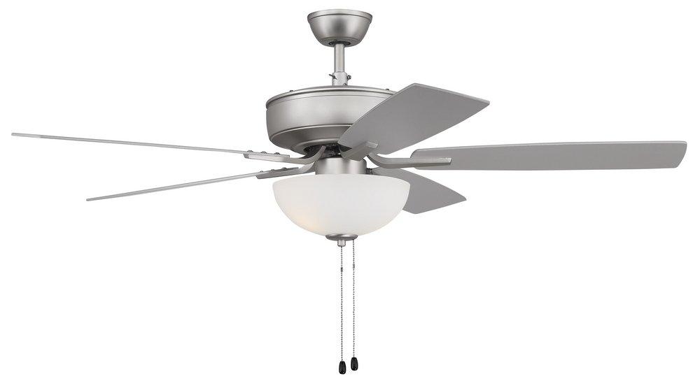 Craftmade Brushed Satin Nickel 5 Blades 52 in. Indoor Ceiling Fan 