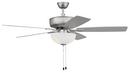 Craftmade Brushed Satin Nickel 5 Blades 52 in. Indoor Ceiling Fan 