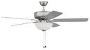 Craftmade Brushed Satin Nickel 5 Blades 52 in. Indoor Ceiling Fan 
