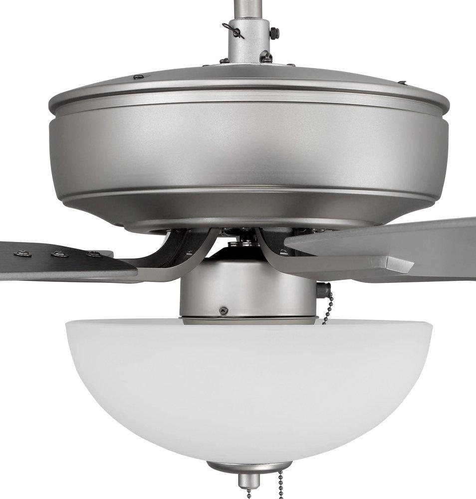 Craftmade Brushed Satin Nickel 5 Blades 52 in. Indoor Ceiling Fan 