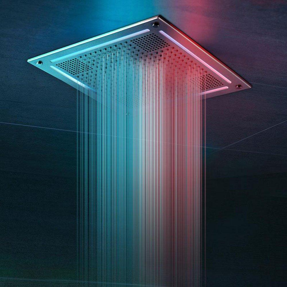 Thermasol Satin Brass 100W Rain System 