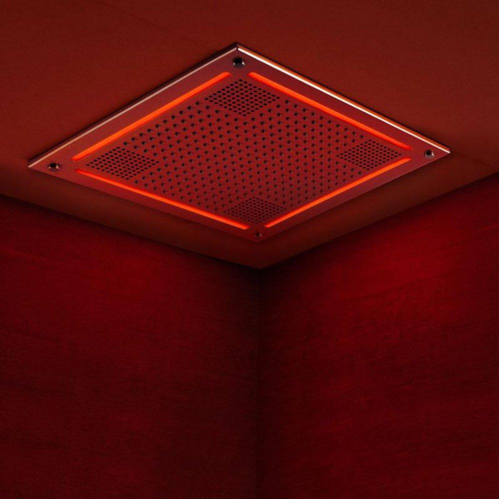 Thermasol Satin Brass 100W Rain System 