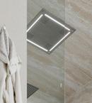 Thermasol Satin Brass 100W Rain System 