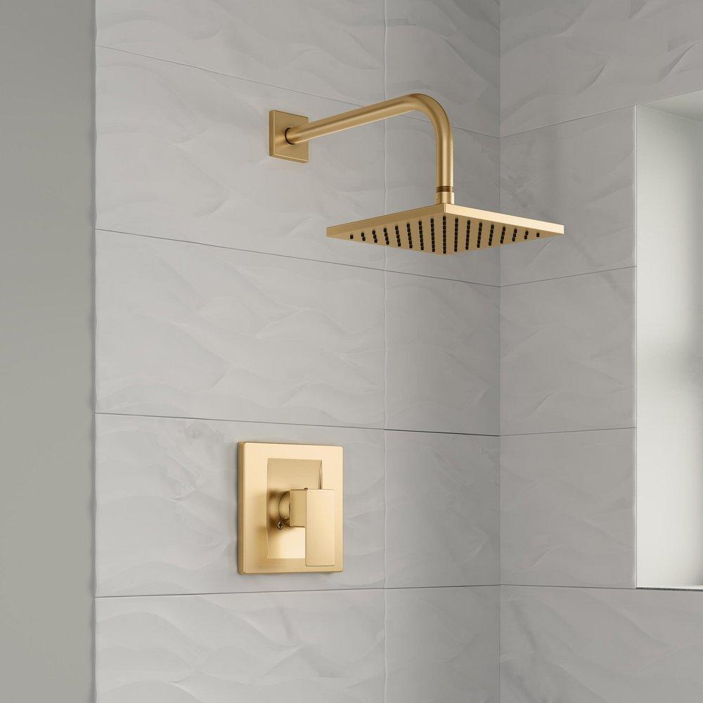 PROFLO&reg; Matte Black One Handle Single Function Shower Faucet (Trim Only) 