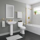 PROFLO&reg; Matte Black Single Handle Single Function Bathtub & Shower Faucet (Trim Only) 