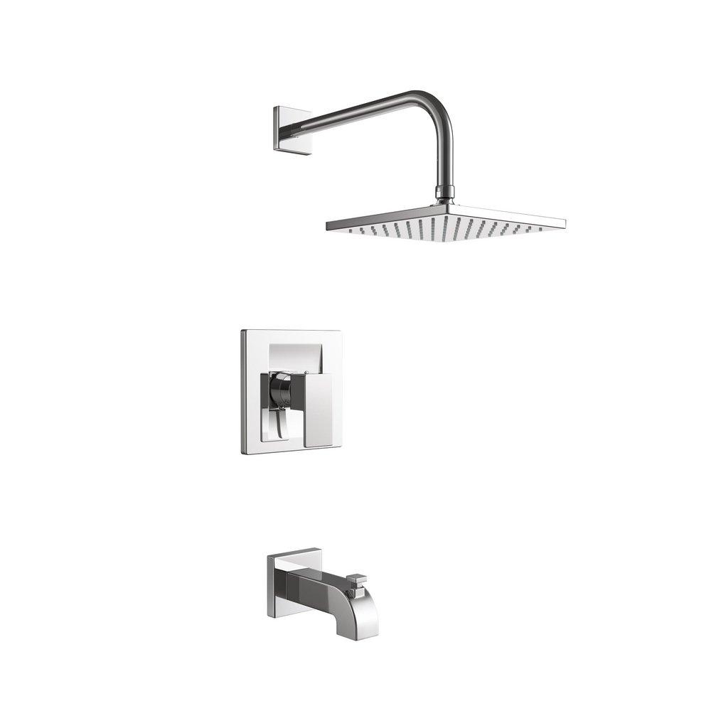 PROFLO® Chrome Single Handle Bathtub & Shower Faucet 