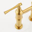Signature Hardware Brushed Gold Bridge Pull Down Kitchen Faucet 