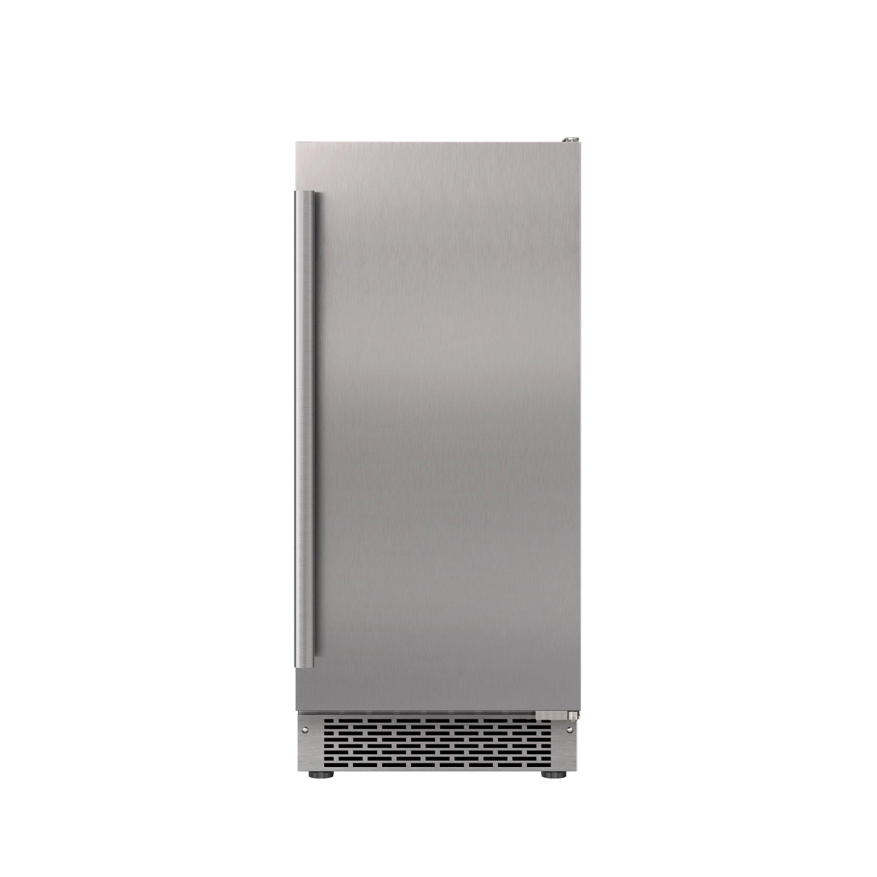 Avallon Stainless Steel 23-1/4 x 33-3/4 in. 26 lb. Rectangular Ice Maker 