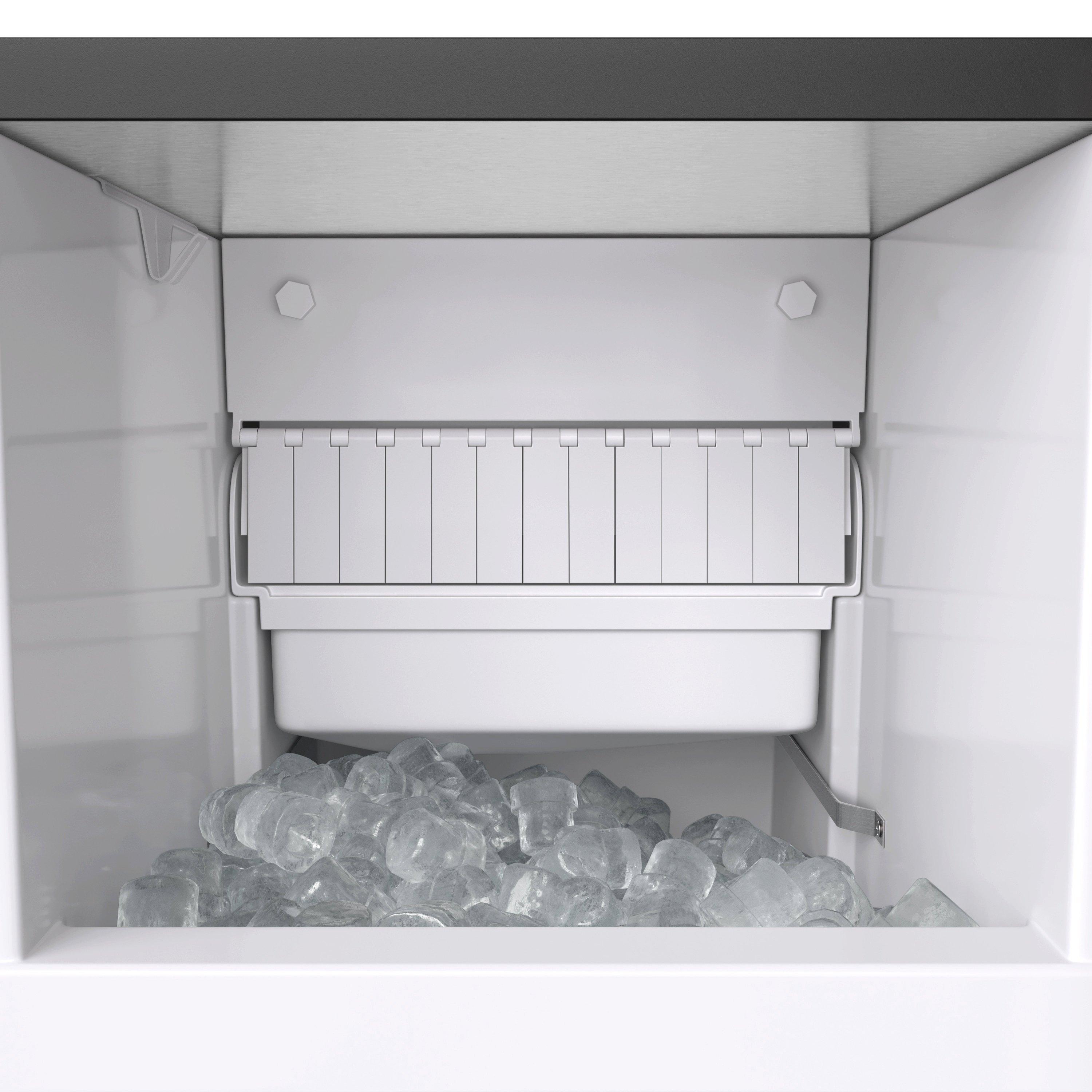 Avallon Stainless Steel 23-1/4 x 33-3/4 in. 26 lb. Rectangular Ice Maker 