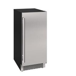 15" Built-In Indoor Gourmet Ice Maker with Drain Pump and Right Hinge in Stainless Steel