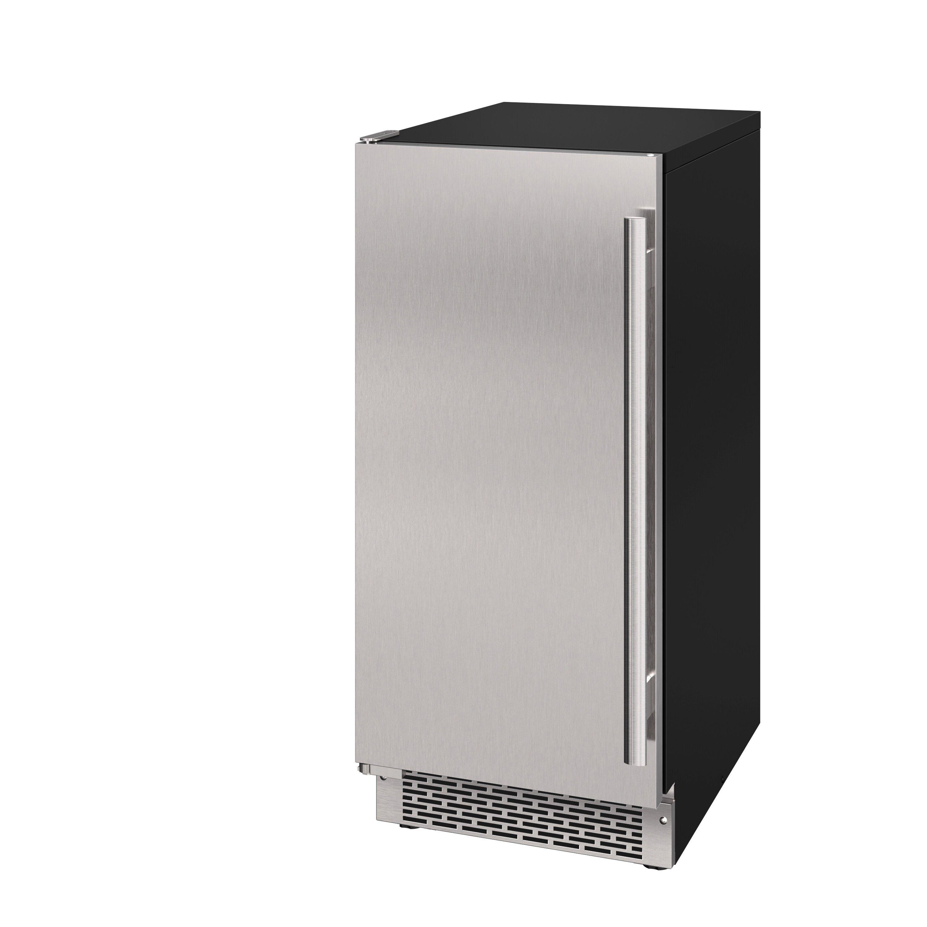 Avallon Stainless Steel 23-1/4 x 33-3/4 in. 26 lb. Rectangular Ice Maker 