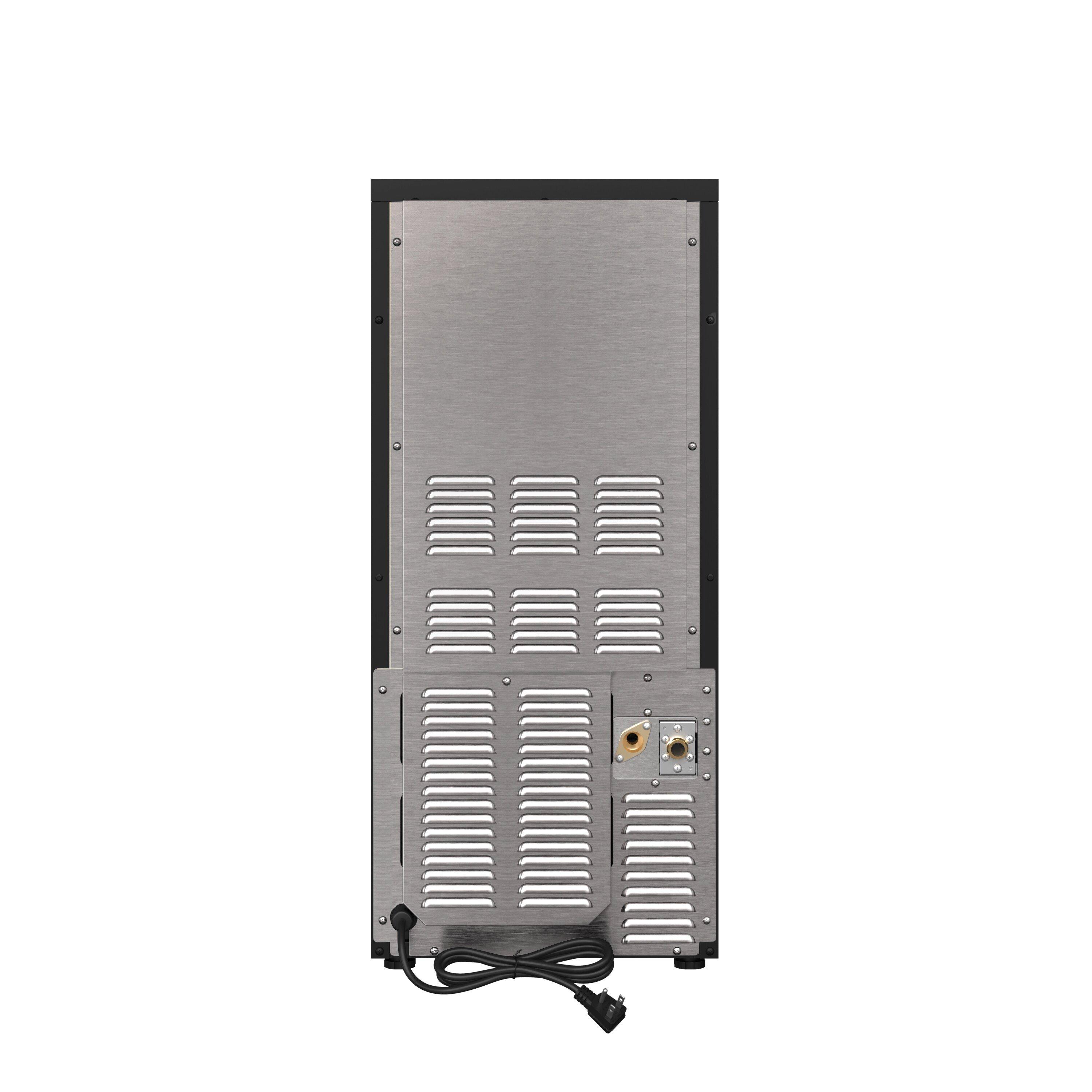 Avallon Stainless Steel 23-1/4 x 33-3/4 in. 26 lb. Rectangular Ice Maker 
