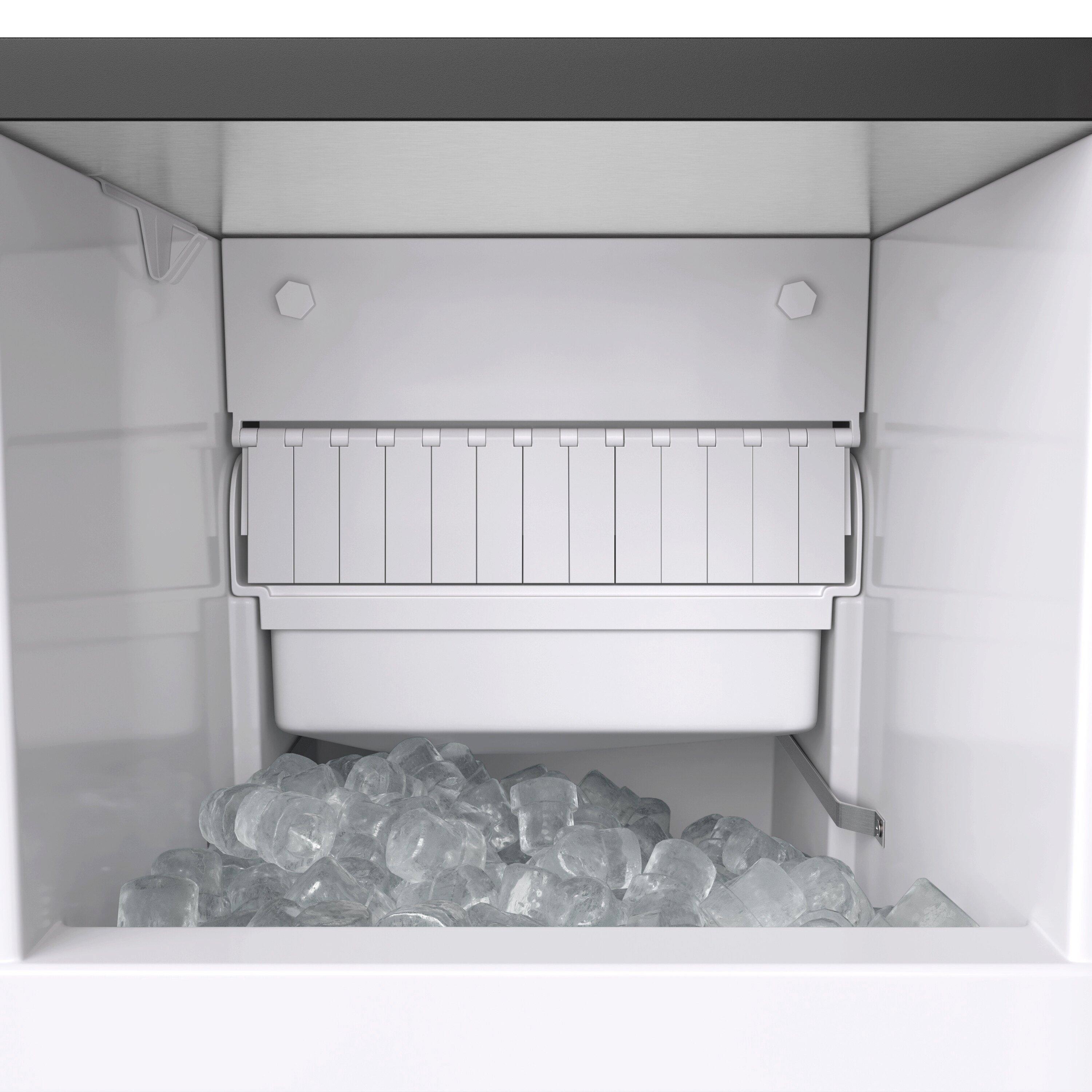 Avallon Stainless Steel 23-1/4 x 33-3/4 in. 26 lb. Rectangular Ice Maker 