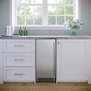 15" Built-In Indoor Gourmet Ice Maker with Gravity Pump and Left Hinge in Stainless Steel 