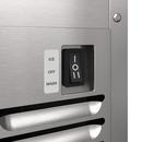 15" Built-In Outdoor Gourmet Ice Maker with Drain Pump and Left Hinge in Stainless Steel 