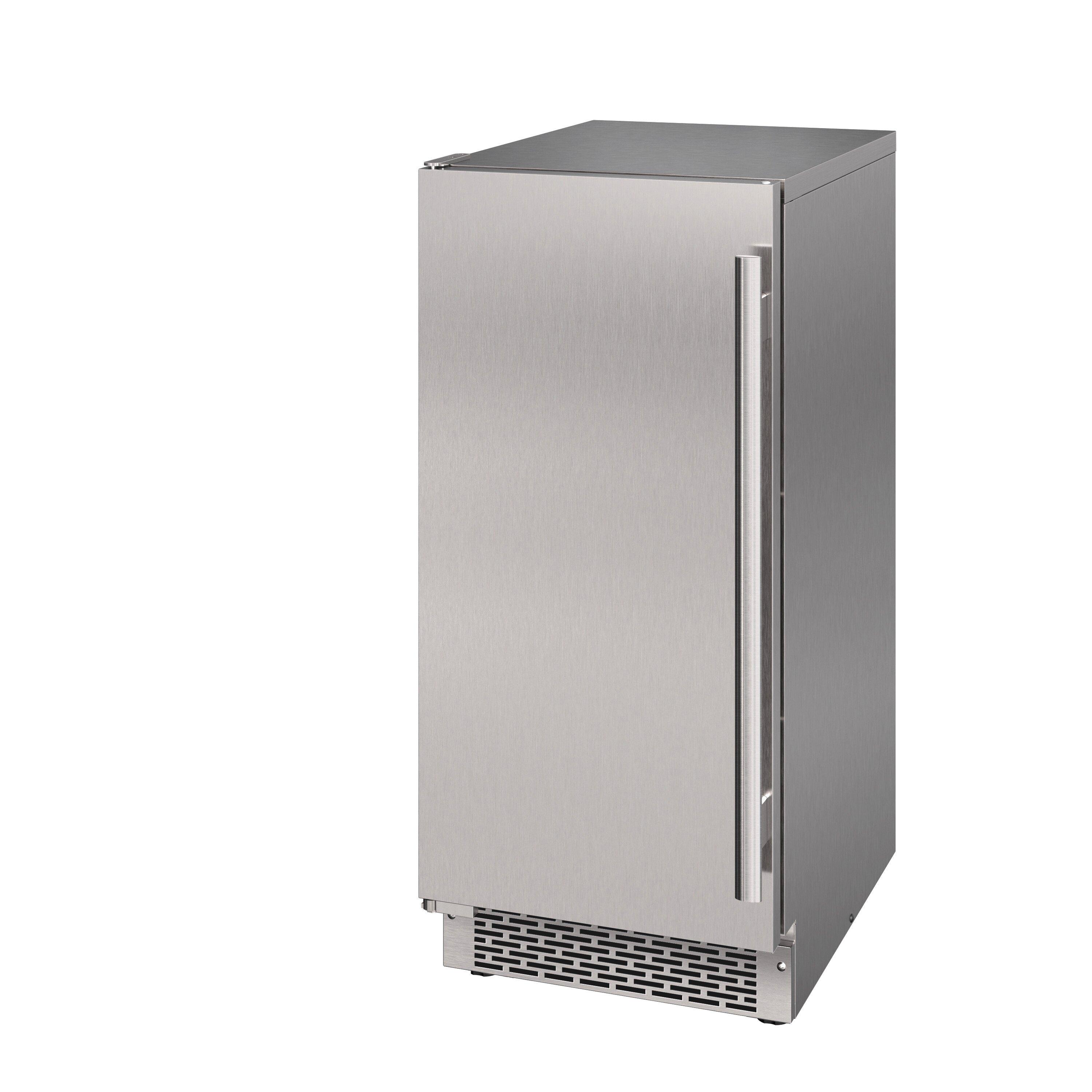 Avallon Stainless Steel 23-1/4 x 33-3/4 in. 26 lb. Rectangular Ice Maker 