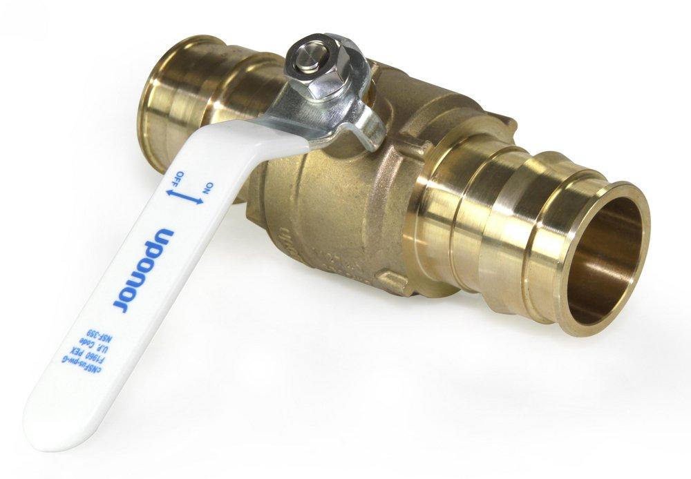 Uponor Brass Pex Brass Commercial Full Port Ball Valve 
