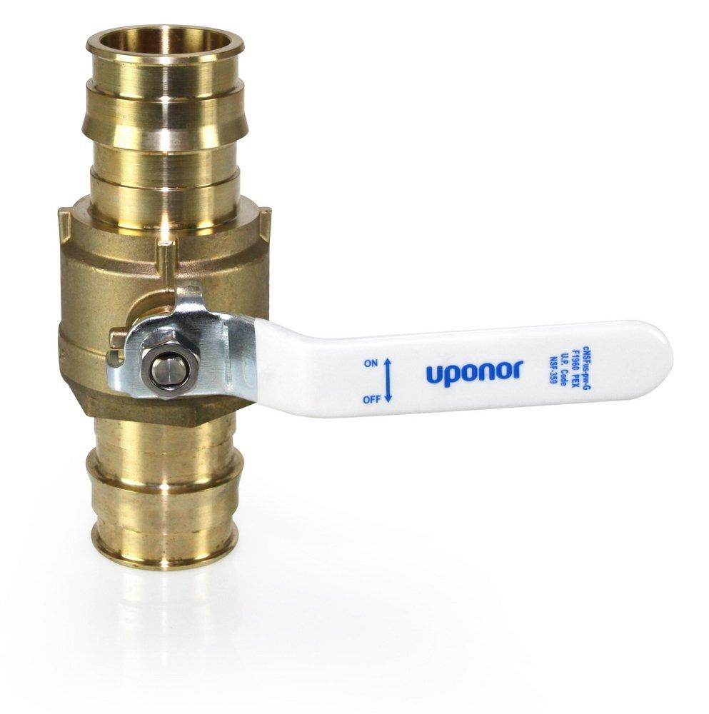 Uponor Brass Pex Brass Commercial Full Port Ball Valve 