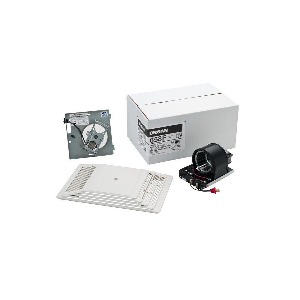 Broan White Bathroom Exhaust Fan in White 