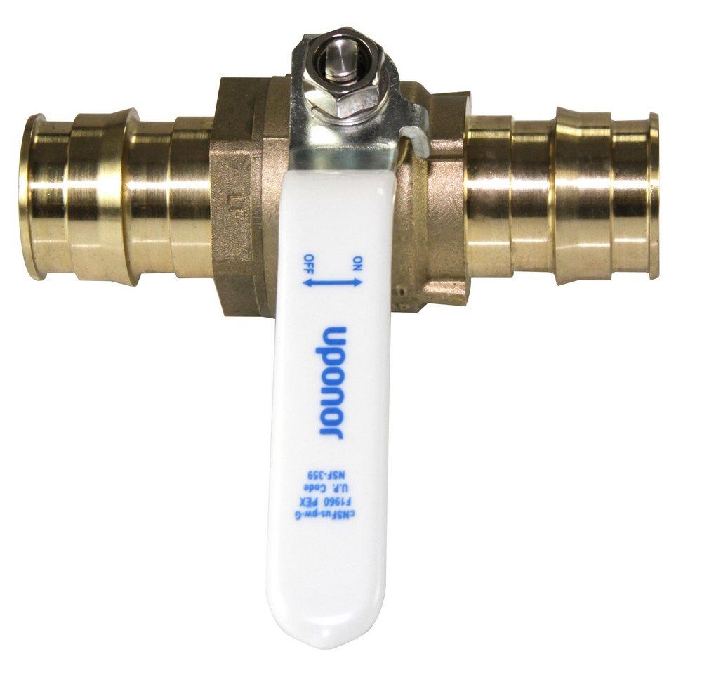 Uponor Brass Pex Brass Commercial Full Port Ball Valve 