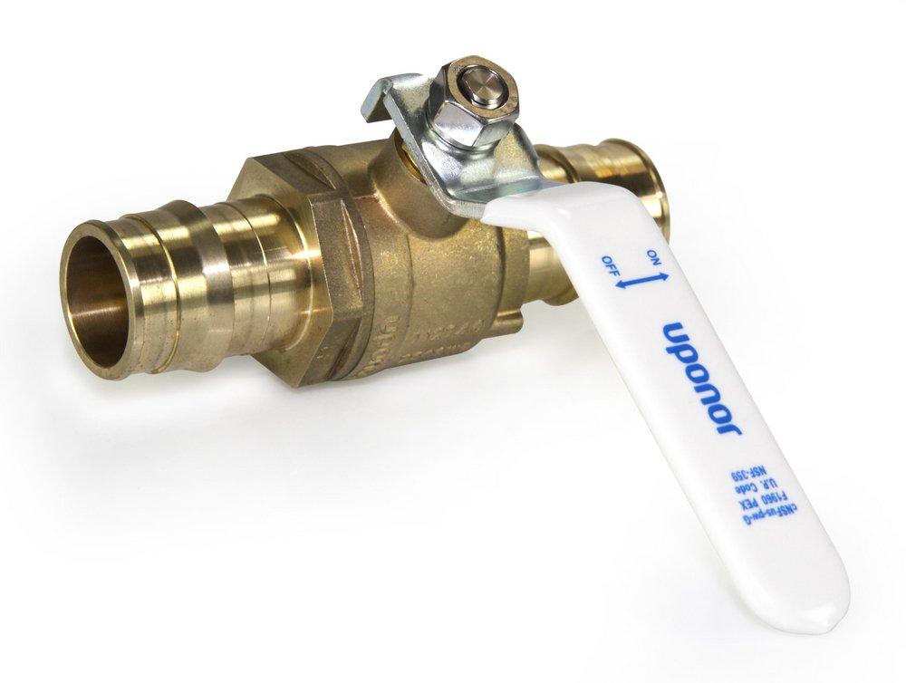 Uponor Brass Pex Brass Commercial Full Port Ball Valve 